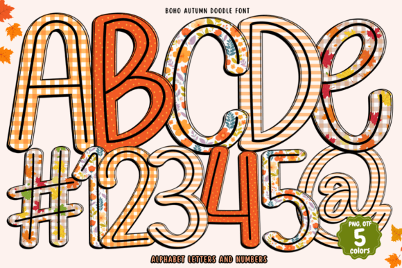 Boho Autumn Doodle: A Seasonal Font for Creative Projects