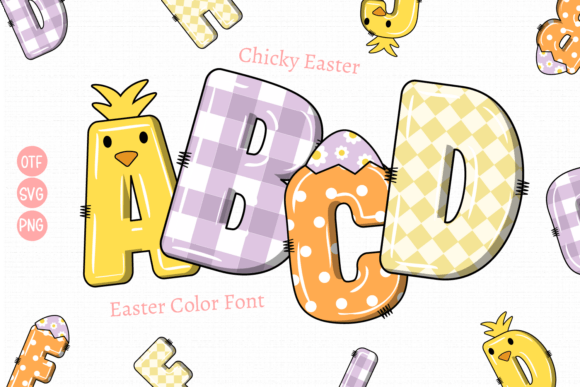 Chicky Easter: A Playful Color Font for Seasonal Design