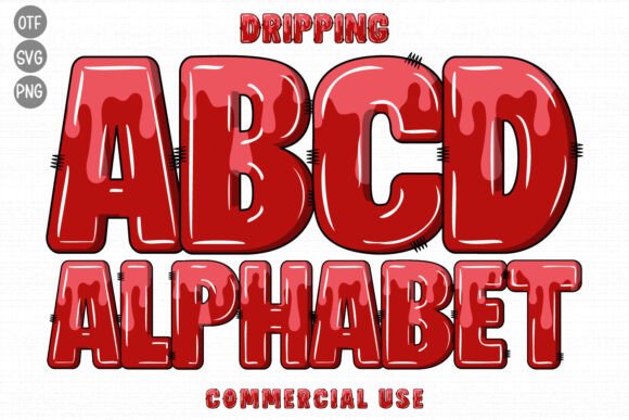 Dripping Font: A Nature-Inspired Asset for Creative Design