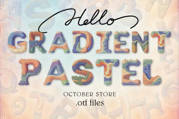Gradient Pastel: The Soft Color Font for Modern Design
