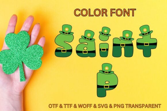 Introducing Saint P: The Enchanting Color Font for Vibrant Designs