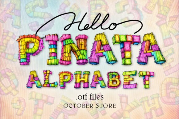 Piñata Pinata Alphabet: A Festive Font for Vibrant Design
