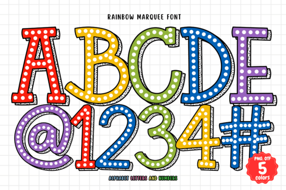Rainbow Marquee: A Vibrant Font for Bold Visual Design