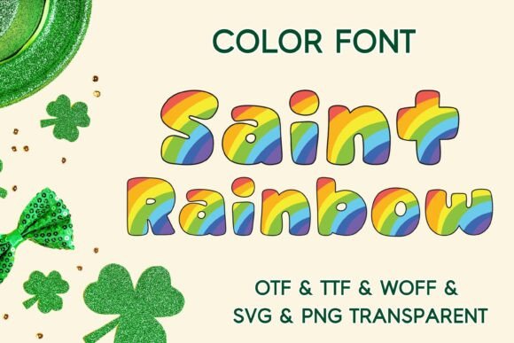 Saint Rainbow: A Vibrant Color Font for Creative Projects