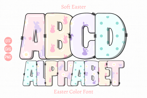 Soft Easter: Elevate Your Design with a Whimsical Color Font