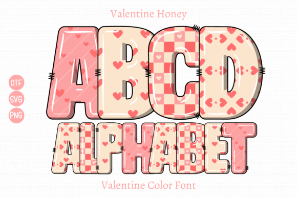 Valentine Honey: Unveiling a Charming Color Font for Playful Design
